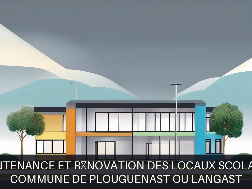 Illustration pour Commune de Plouguenast ou Langast: Maintenance et rénovation des locaux scolaires
