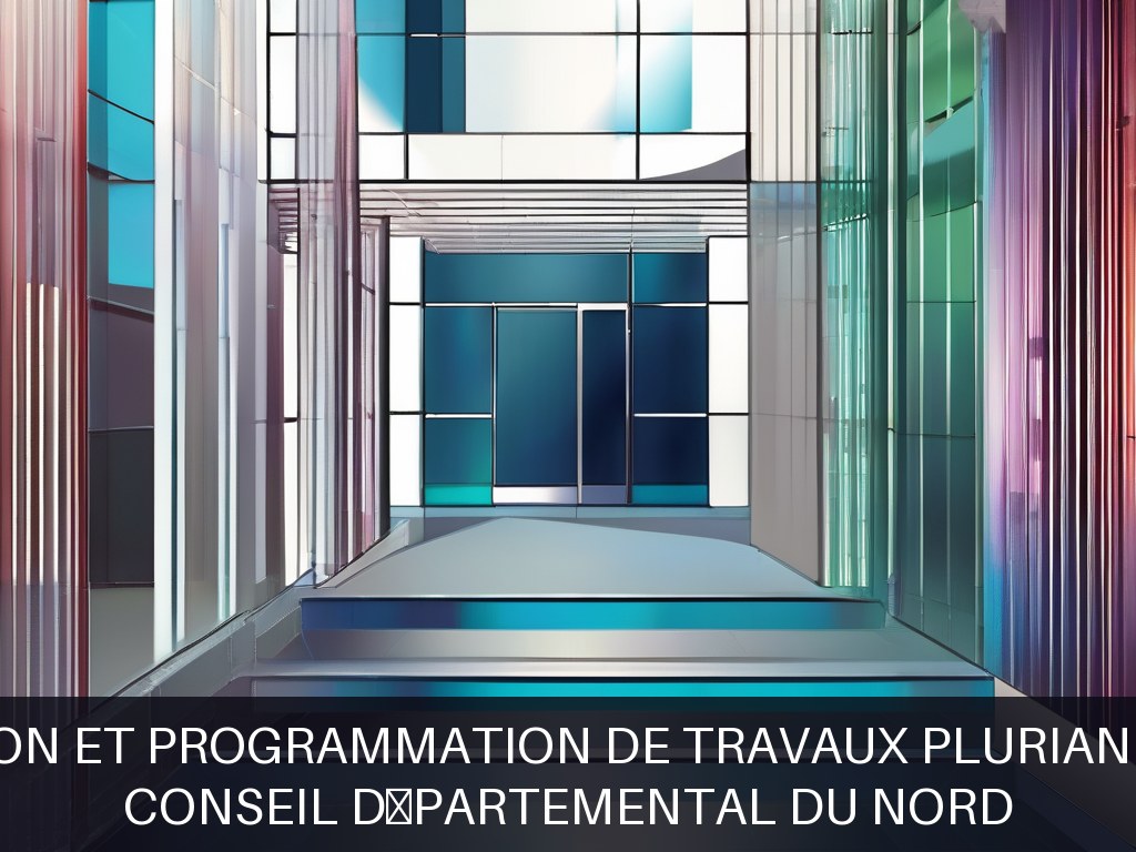 Illustration pour Conseil Départemental du Nord: Gestion et programmation de travaux pluriannuels