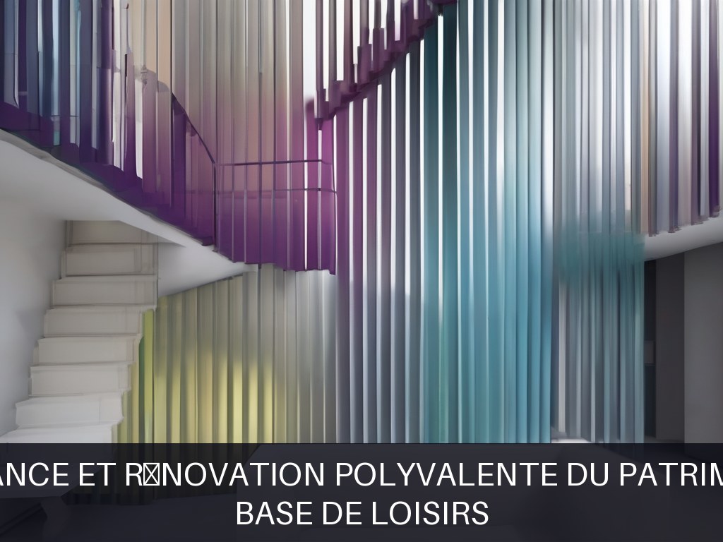 Illustration pour Base de loisirs: Maintenance et rénovation polyvalente du patrimoine bâti