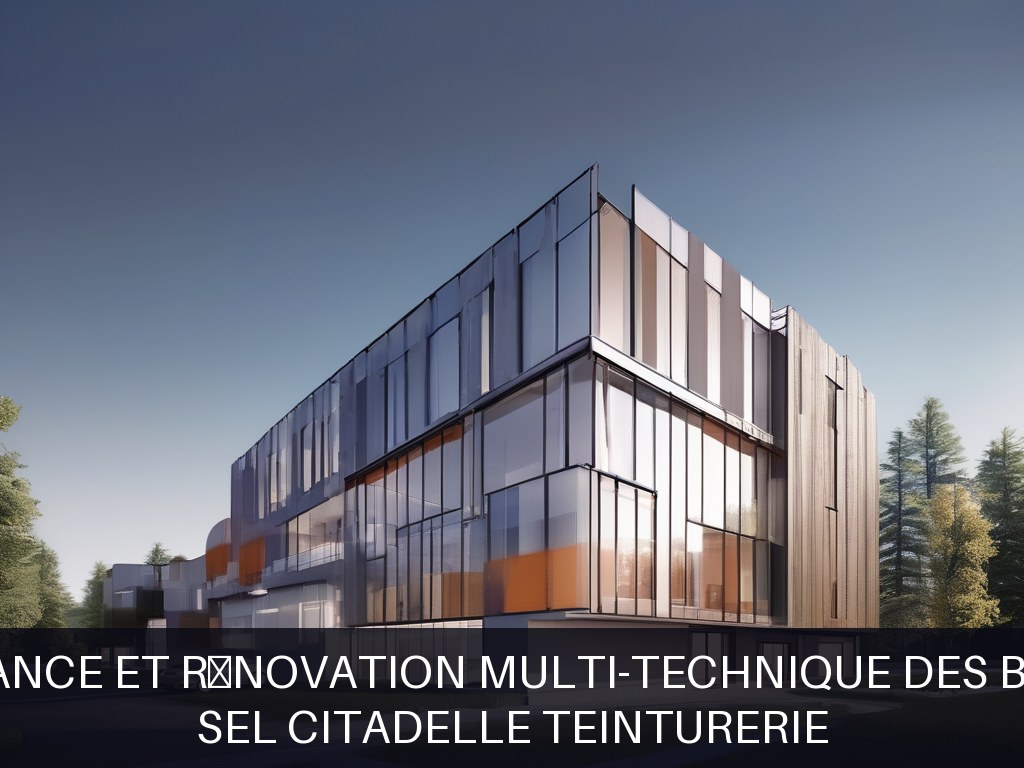 Illustration pour SEL CITADELLE TEINTURERIE: Maintenance et rénovation multi-technique des bâtiments