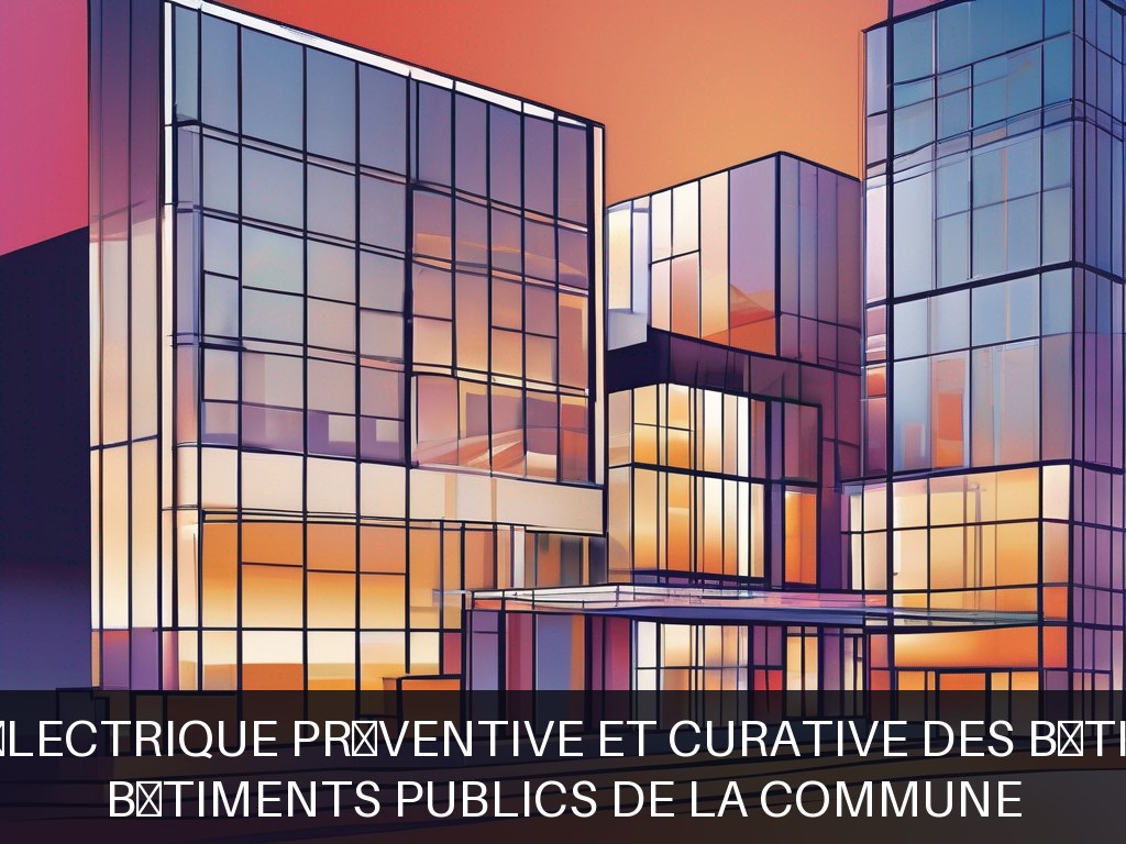 Illustration pour Bâtiments publics de la commune: Maintenance électrique préventive et curative des bâtiments publics