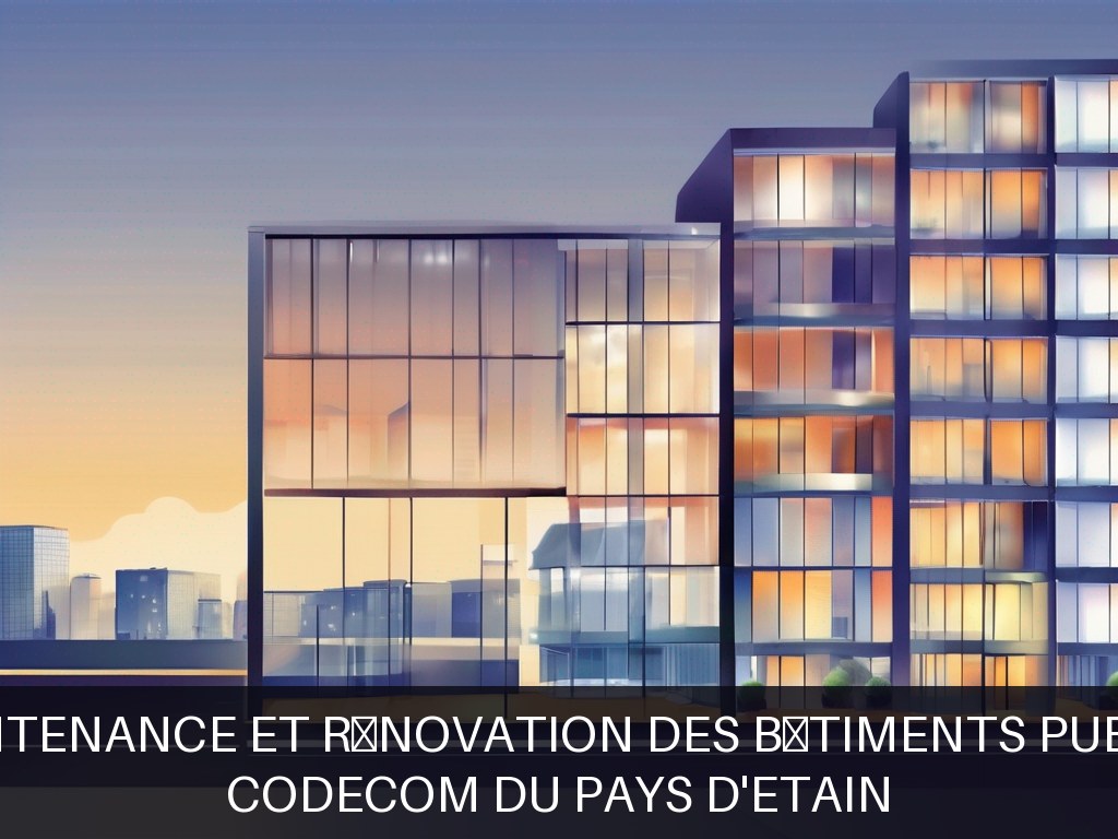 Illustration pour CODECOM du Pays d'Etain: Maintenance et rénovation des bâtiments publics