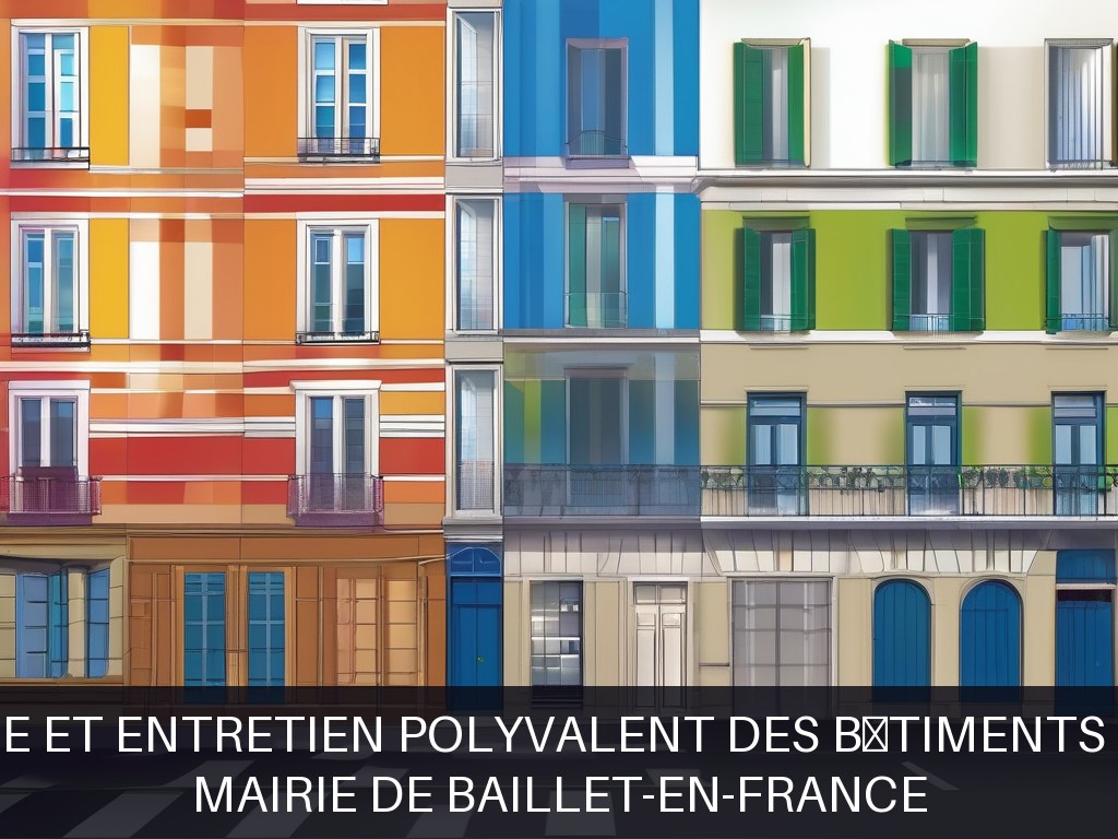 Illustration pour Mairie de BAILLET-EN-FRANCE: Maintenance et entretien polyvalent des bâtiments communaux