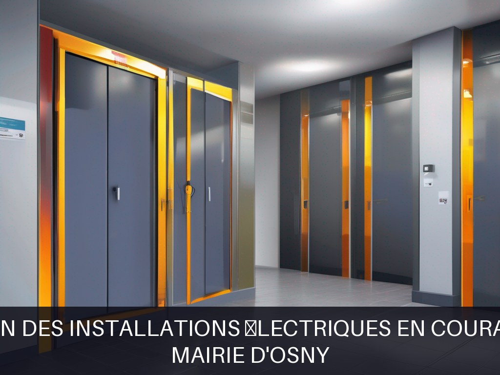 Illustration pour Mairie d'Osny: Maintenance et rénovation des installations électriques en courant faible et basse tension