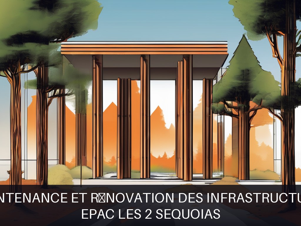 Illustration pour EPAC les 2 Sequoias: Maintenance et rénovation des infrastructures