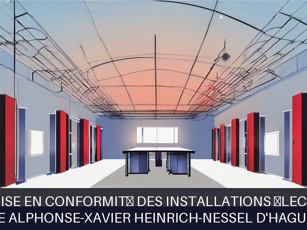 Illustration pour Lycée Alphonse-Xavier Heinrich-Nessel d'Haguenau: Maintenance et mise en conformité des installations électriques scolaires