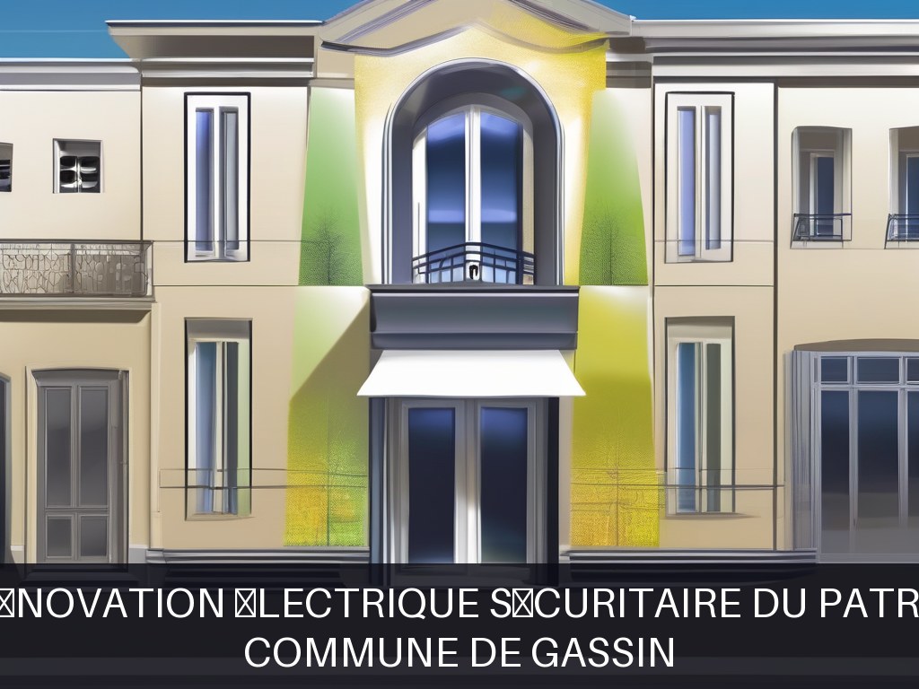 Illustration pour Commune de GASSIN: Maintenance et rénovation électrique sécuritaire du patrimoine communal