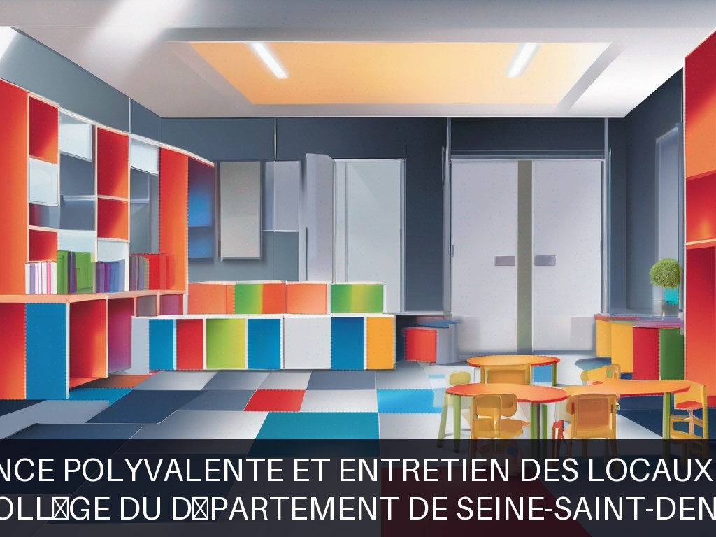 Illustration pour Collège du Département de Seine-Saint-Denis: Maintenance polyvalente et entretien des locaux scolaires