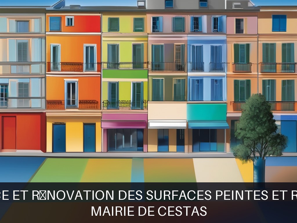 Illustration pour Mairie de Cestas: Maintenance et rénovation des surfaces peintes et revêtements
