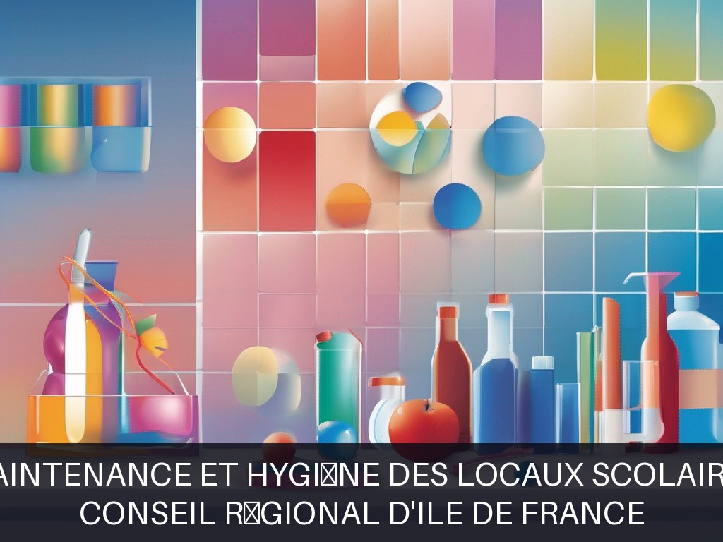 Illustration pour Conseil Régional d'Ile de France: Maintenance et hygiène des locaux scolaires