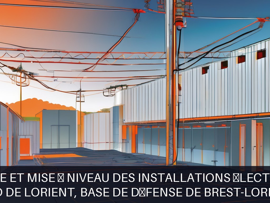 Illustration pour USID de Lorient, base de défense de Brest-Lorient: Maintenance et mise à niveau des installations électriques HT/BT