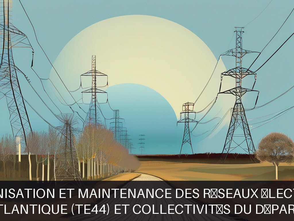 Illustration pour Territoire d'énergie Loire-Atlantique (TE44) et collectivités du département de Loire-Atlantique: Modernisation et maintenance des réseaux électriques