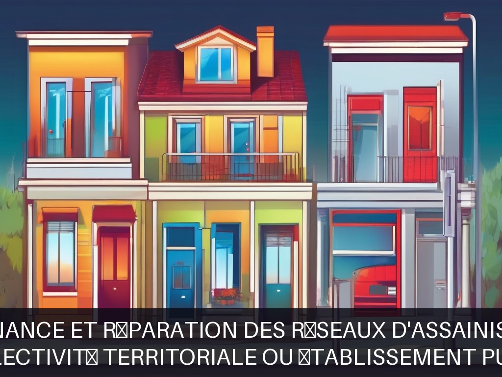 Illustration pour Collectivité territoriale ou établissement public: Maintenance et réparation des réseaux d'assainissement
