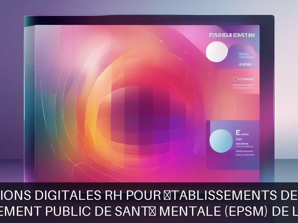 Illustration pour Établissement Public de Santé Mentale (EPSM) de la Sarthe: Solutions digitales RH pour établissements de santé (Opportunité Urgente!)