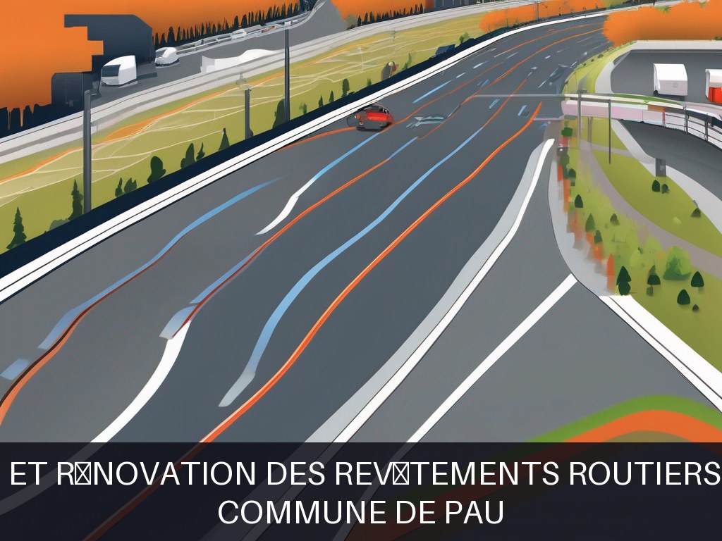 Illustration pour Commune de Pau: Maintenance et rénovation des revêtements routiers et trottoirs