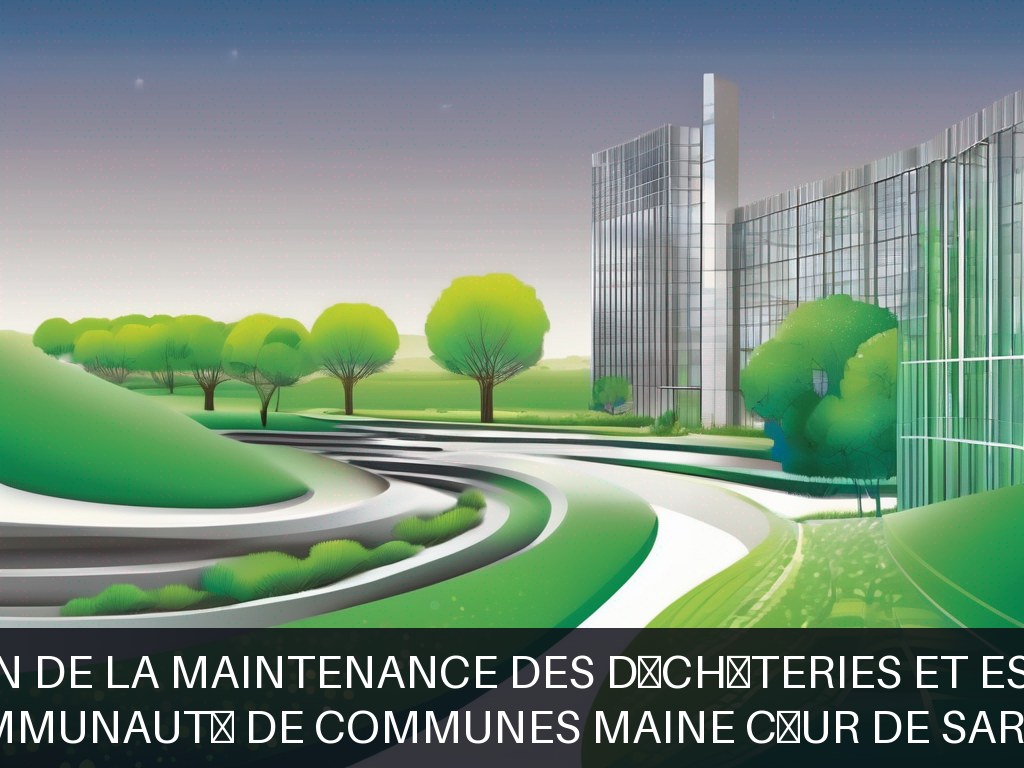 Illustration pour Communauté de communes Maine Cœur de Sarthe: Optimisation de la maintenance des déchèteries et espaces verts
