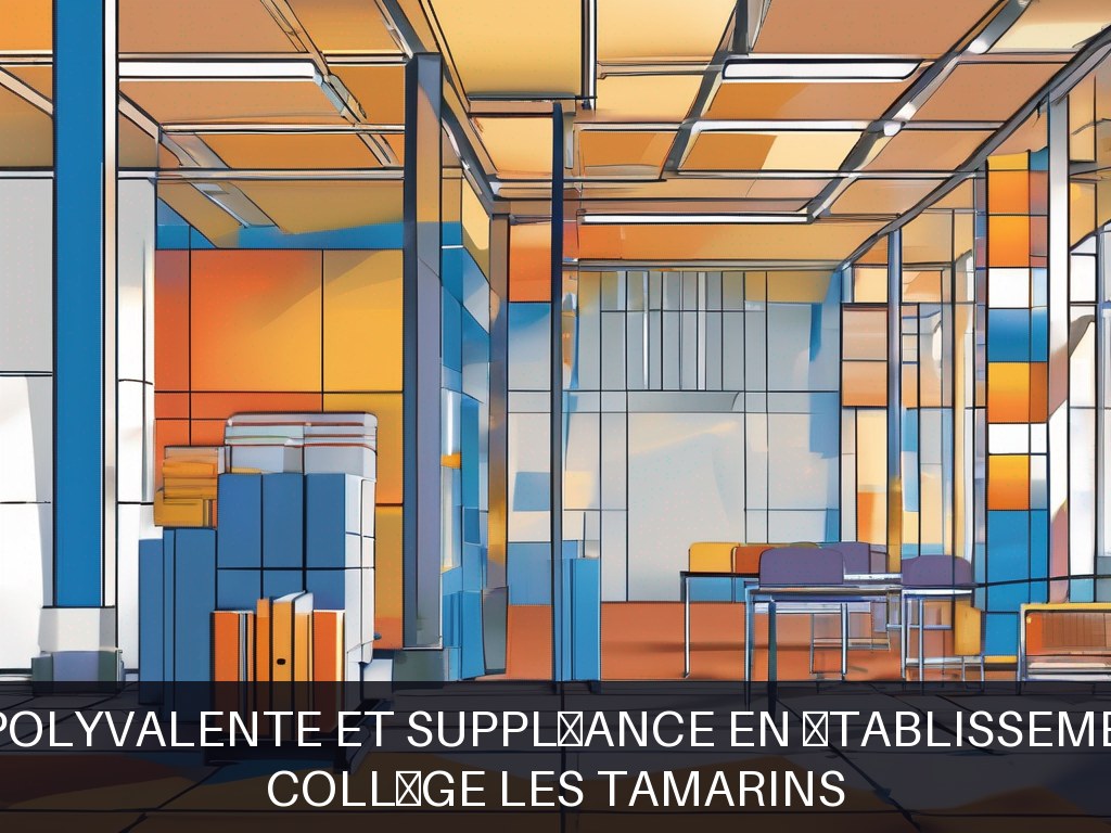 Illustration pour Collège Les Tamarins: Maintenance polyvalente et suppléance en établissements scolaires