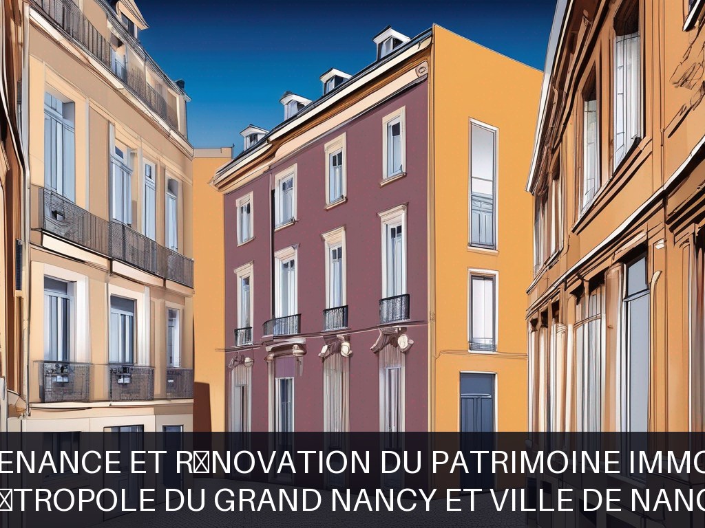 Illustration pour Métropole du Grand Nancy et Ville de Nancy: Maintenance et rénovation du patrimoine immobilier