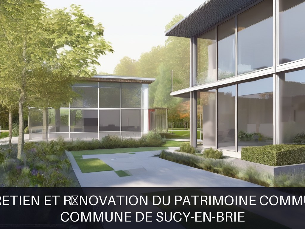 Illustration pour Commune de Sucy-en-Brie: Entretien et rénovation du patrimoine communal