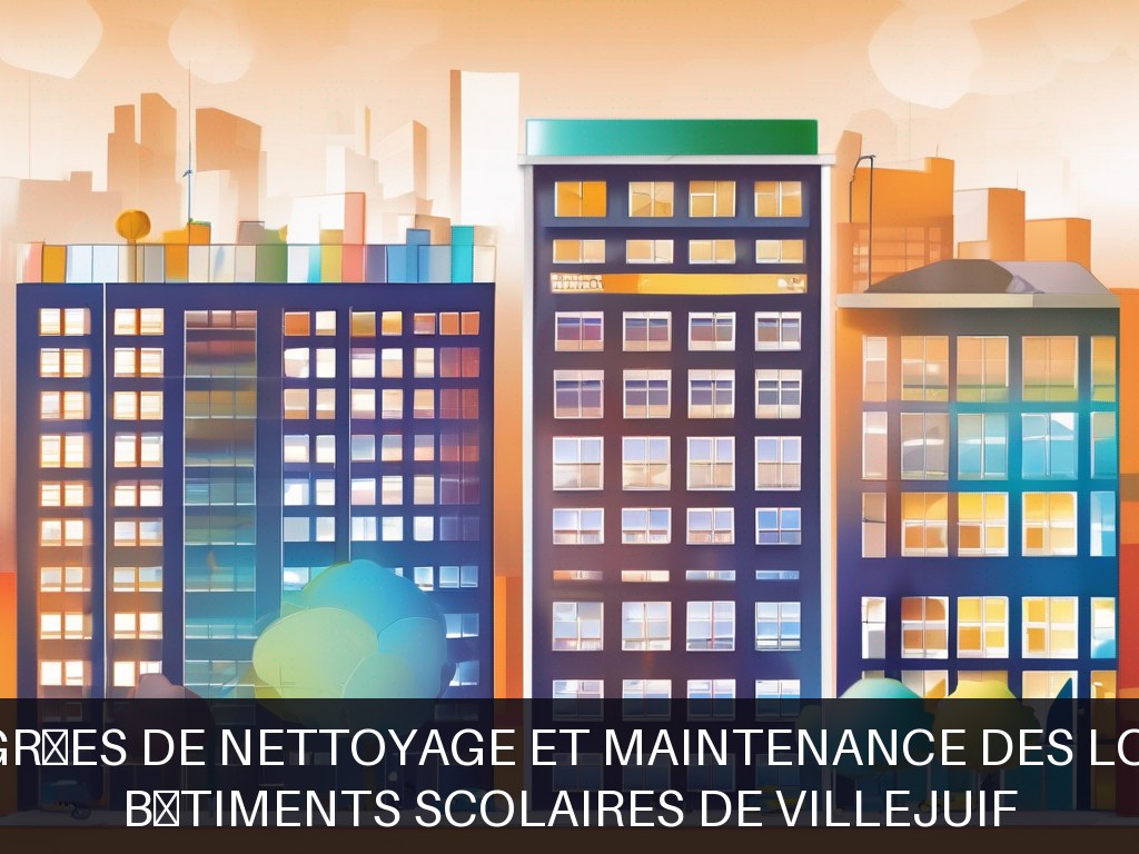 Illustration pour Bâtiments scolaires de Villejuif: Solutions intégrées de nettoyage et maintenance des locaux scolaires