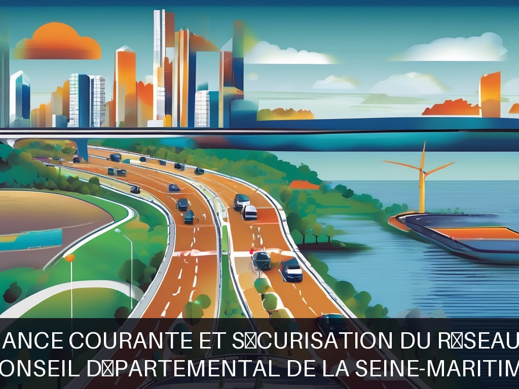Illustration pour Conseil Départemental de la Seine-Maritime: Maintenance courante et sécurisation du réseau routier