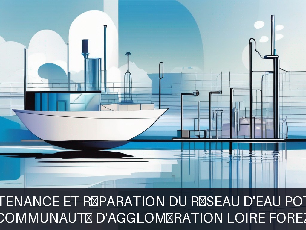 Illustration pour Communauté d'Agglomération Loire Forez: Maintenance et réparation du réseau d'eau potable