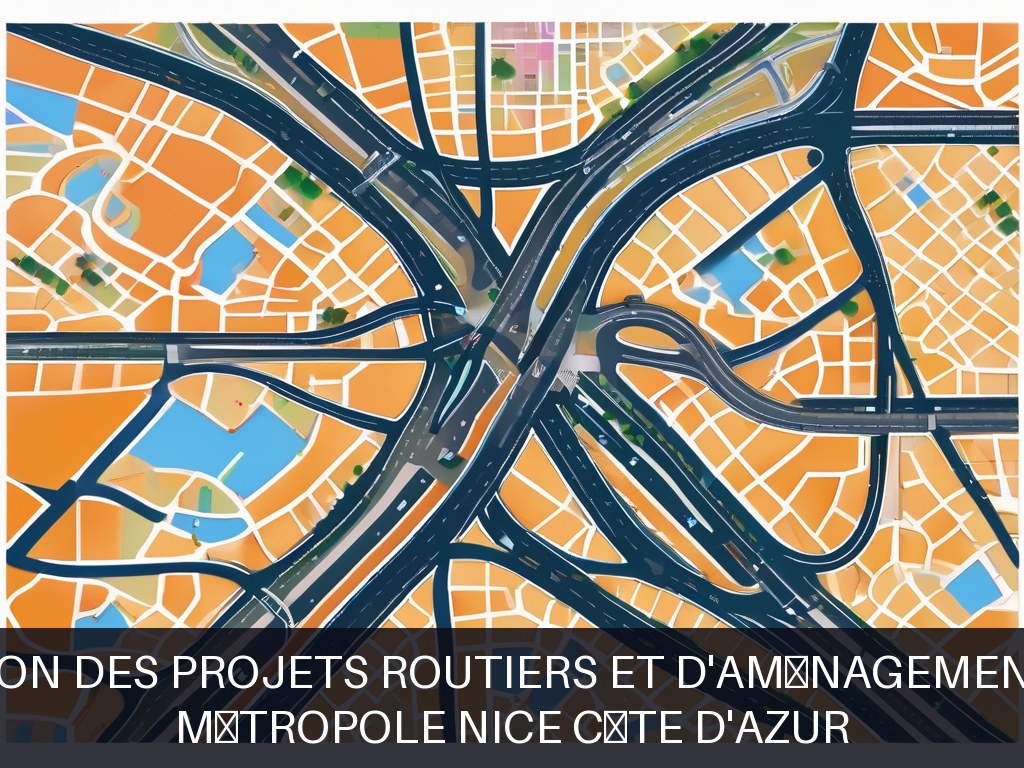 Illustration pour Métropole Nice Côte d'Azur: Optimisation des projets routiers et d'aménagement de voirie