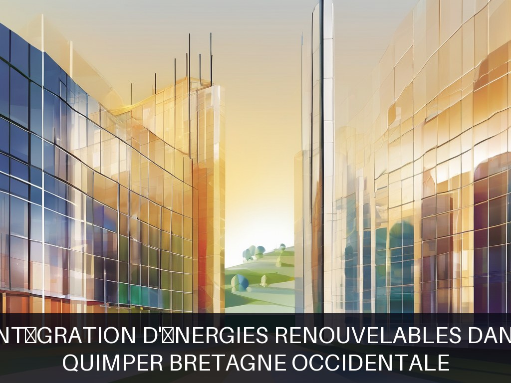 Illustration pour Quimper Bretagne Occidentale: Développement et intégration d'énergies renouvelables dans le patrimoine bâti