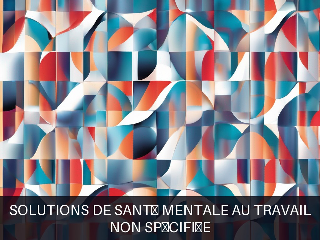 Illustration pour Non spécifiée: Solutions de santé mentale au travail