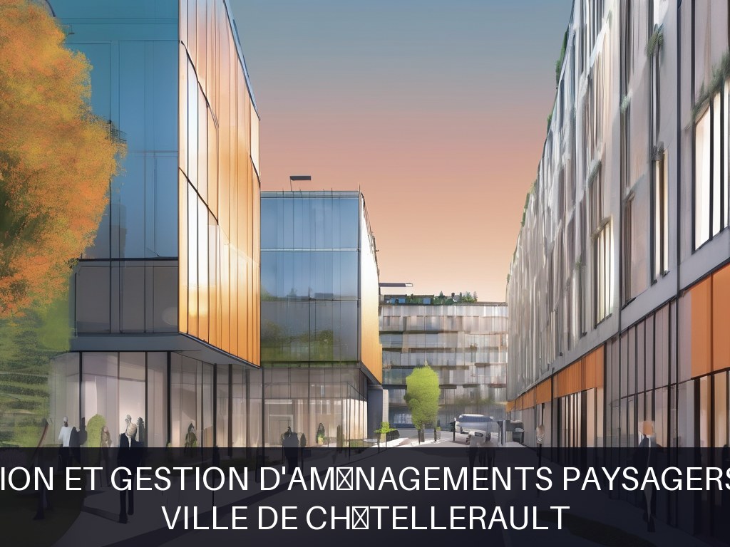 Illustration pour Ville de Châtellerault: Conception et gestion d'aménagements paysagers urbains
