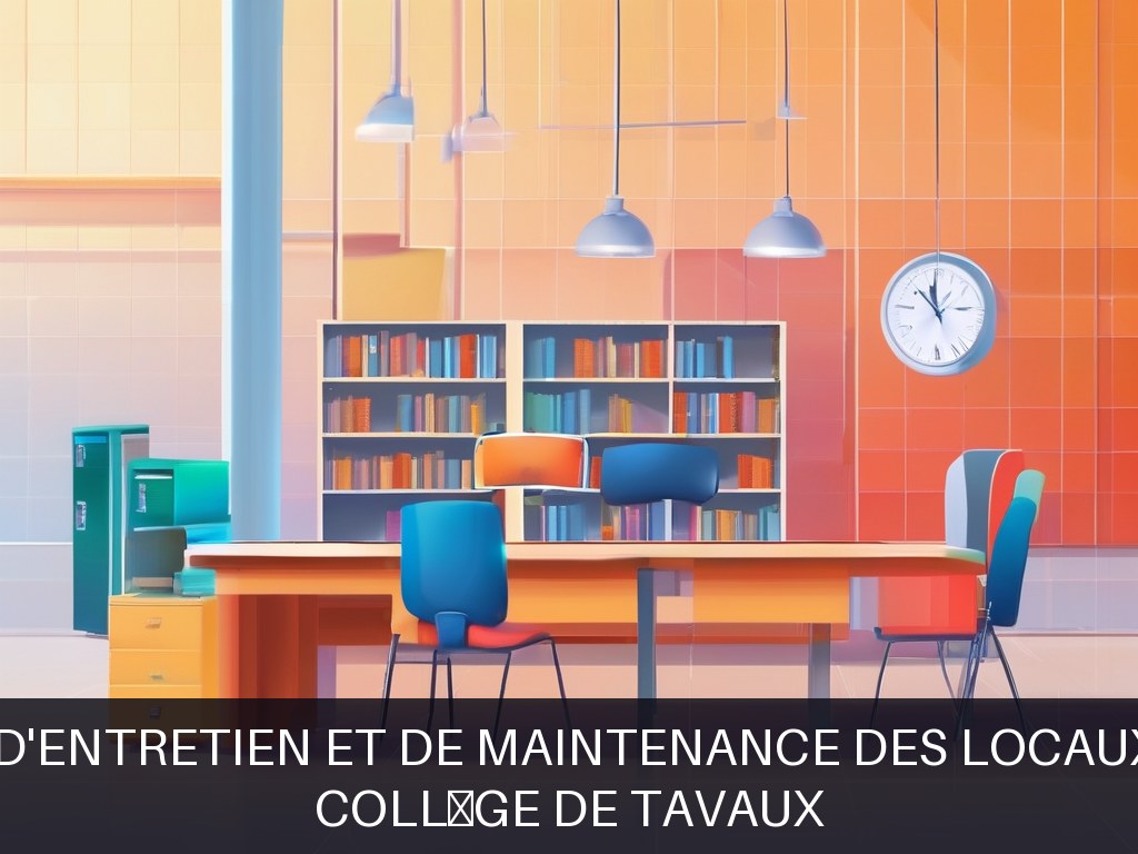 Illustration pour Collège de Tavaux: Solutions d'entretien et de maintenance des locaux scolaires
