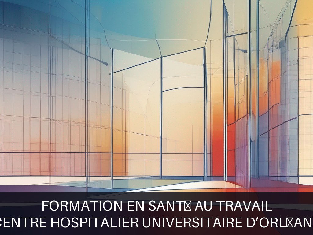 Illustration pour Centre Hospitalier Universitaire d’Orléans: Formation en santé au travail