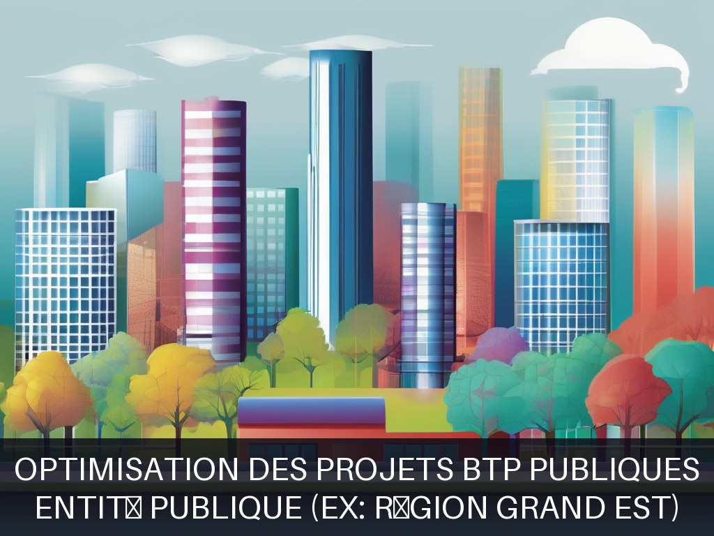 Illustration pour Entité Publique (ex: Région Grand Est): Optimisation des Projets BTP Publiques