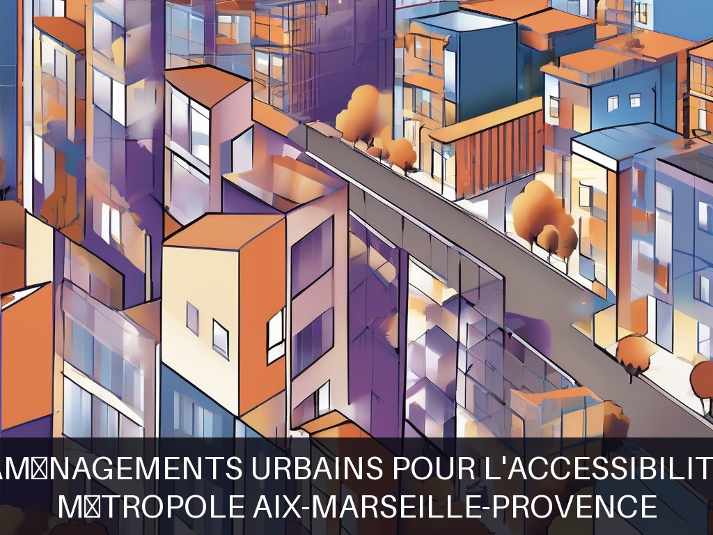 Illustration pour Métropole Aix-Marseille-Provence: Aménagements urbains pour l'accessibilité