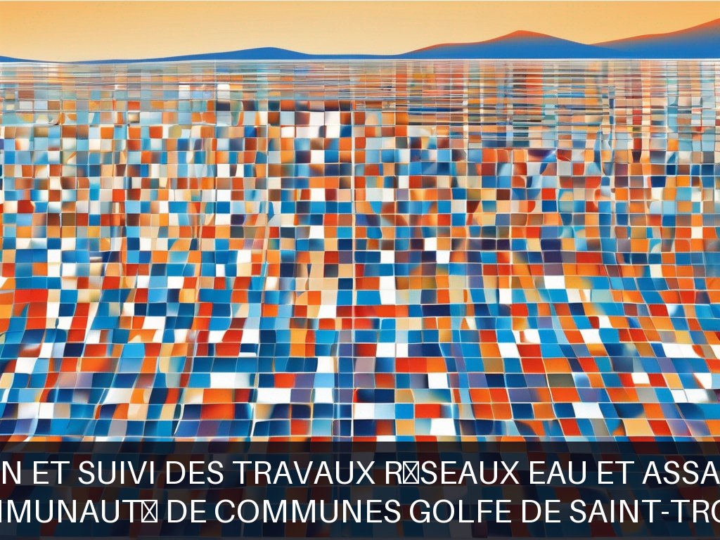 Illustration pour Communauté de Communes Golfe de Saint-Tropez: Préparation et suivi des travaux réseaux eau et assainissement