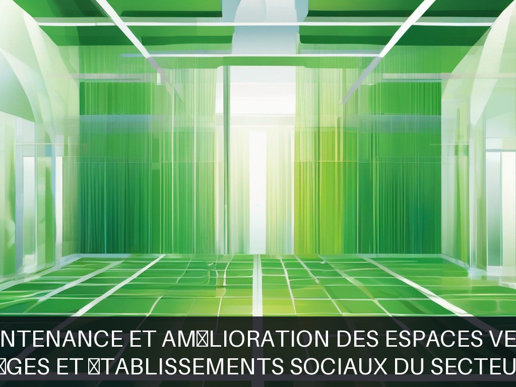 Illustration pour Collèges et établissements sociaux du secteur sud: Maintenance et amélioration des espaces verts