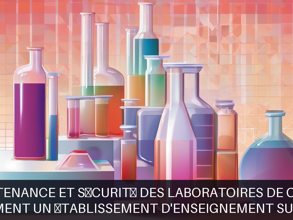 Illustration pour Non précisé dans l'offre (probablement un établissement d'enseignement supérieur ou de formation technique): Maintenance et sécurité des laboratoires