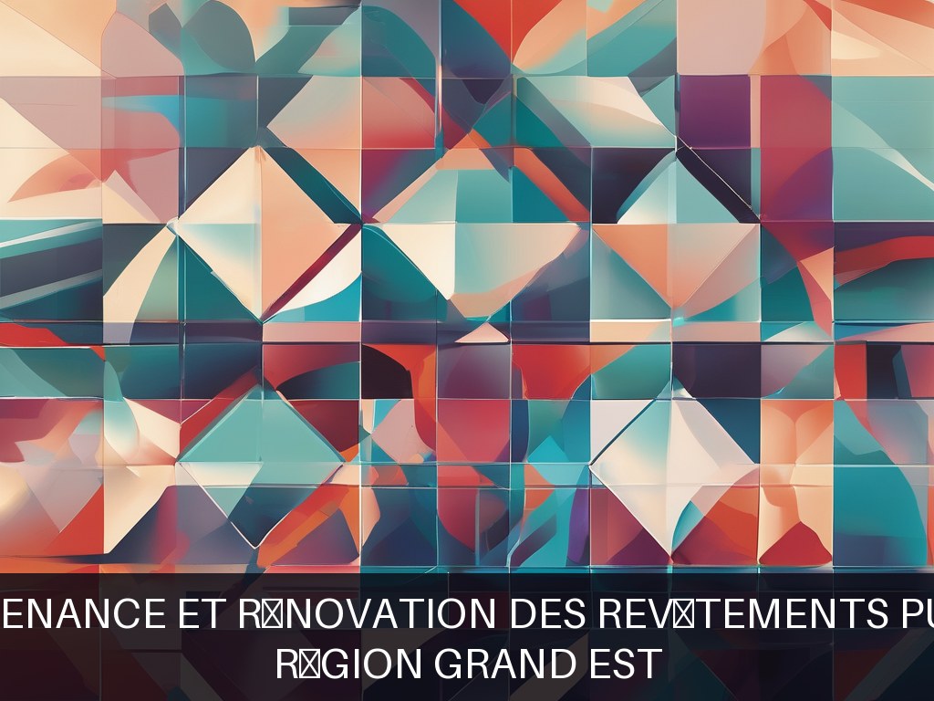 Illustration pour Région Grand Est: Maintenance et rénovation des revêtements publics