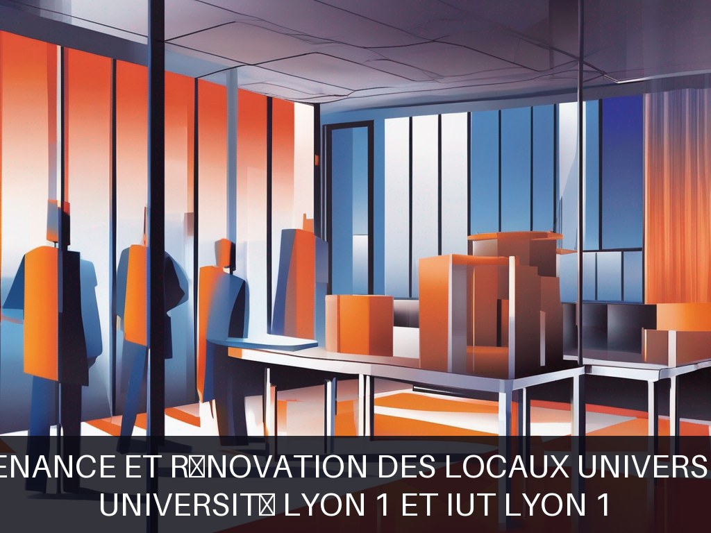 Illustration pour Université Lyon 1 et IUT Lyon 1: Maintenance et rénovation des locaux universitaires