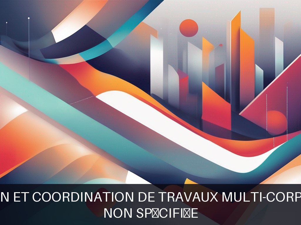 Illustration pour Non spécifiée: Gestion et coordination de travaux multi-corp d'état
