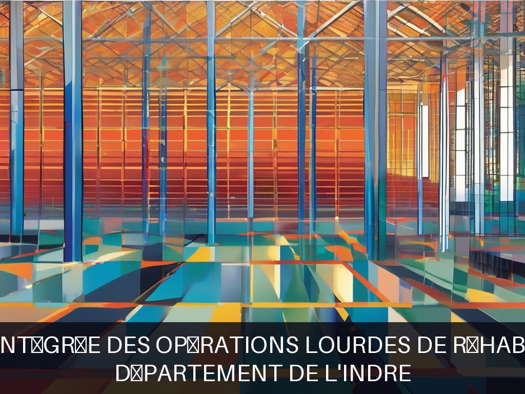 Illustration pour Département de l'Indre: Gestion intégrée des opérations lourdes de réhabilitation