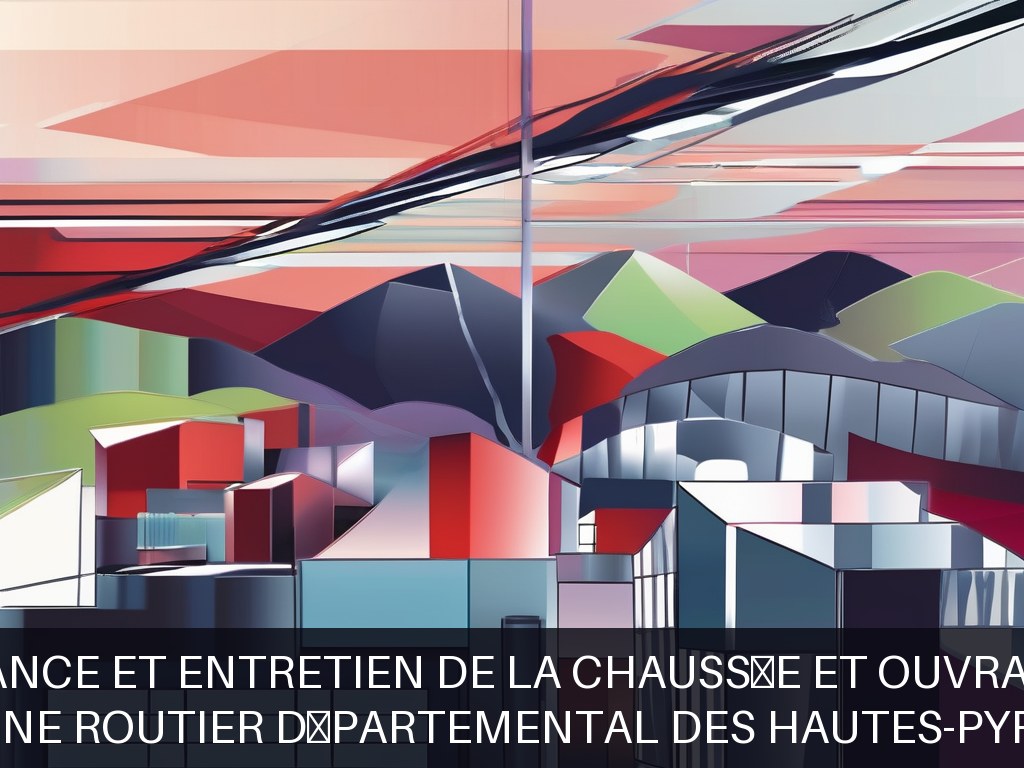 Illustration pour Domaine routier départemental des Hautes-Pyrénées: Maintenance et entretien de la chaussée et ouvrages d'art