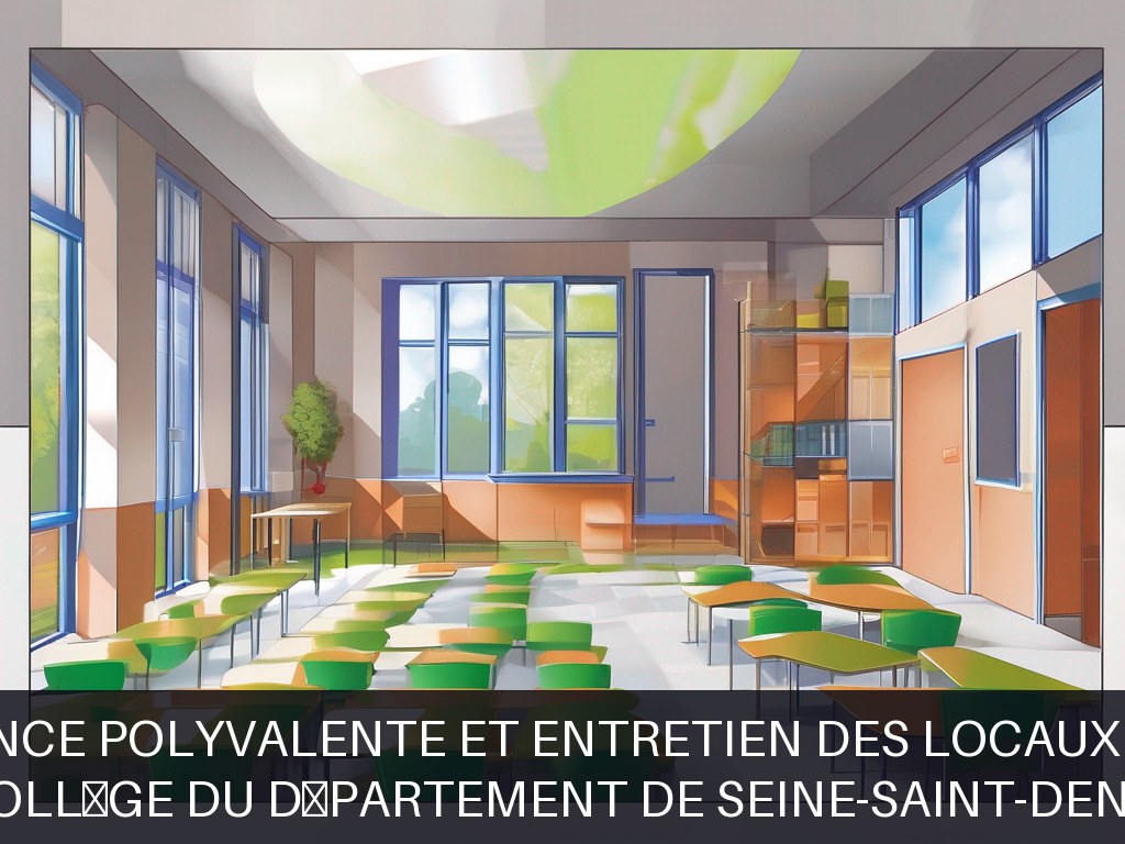 Illustration pour Collège du Département de Seine-Saint-Denis: Maintenance polyvalente et entretien des locaux scolaires
