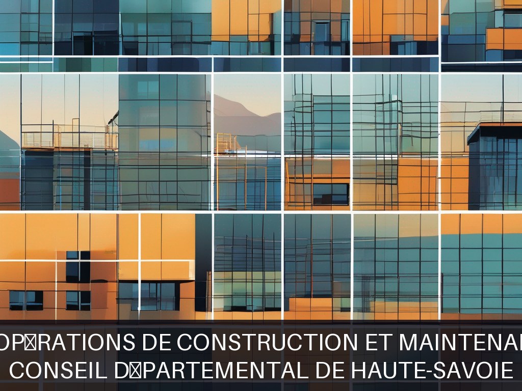 Illustration pour Conseil Départemental de Haute-Savoie: Gestion et suivi des opérations de construction et maintenance départementale