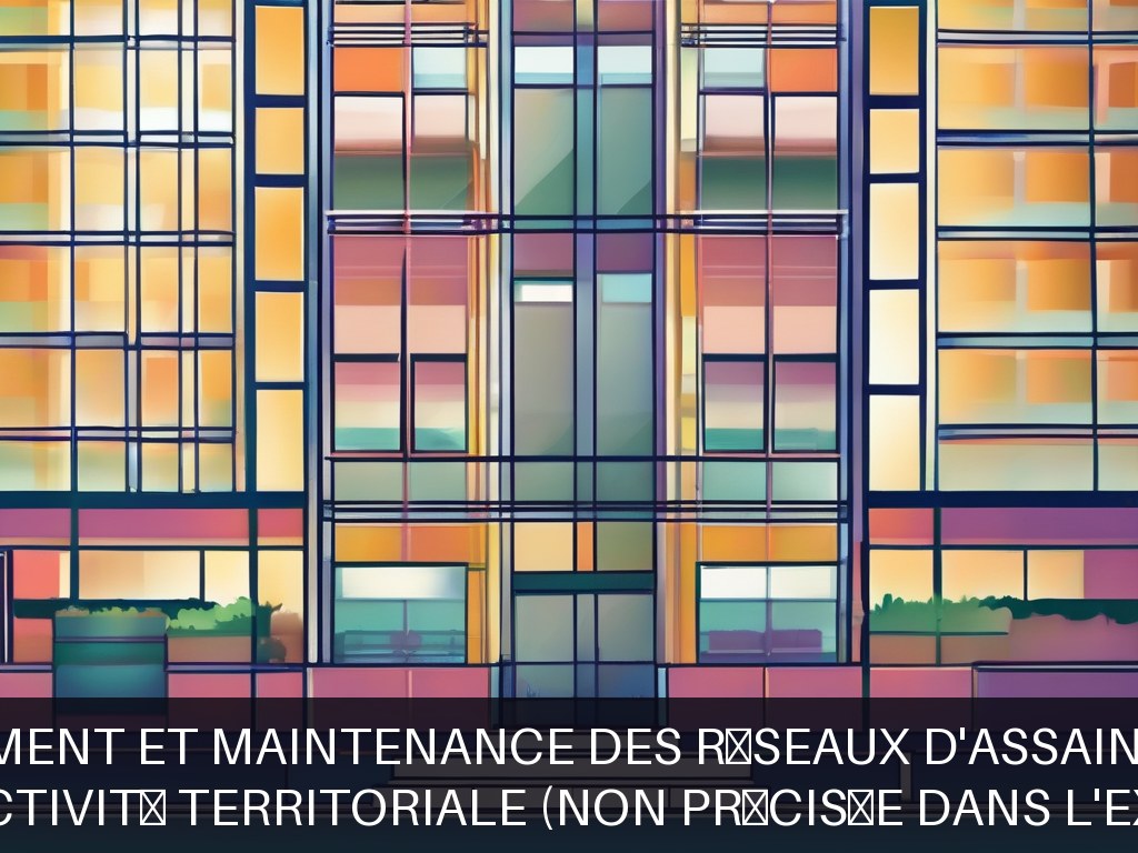 Illustration pour Collectivité territoriale (non précisée dans l'extrait): Encadrement et maintenance des réseaux d'assainissement