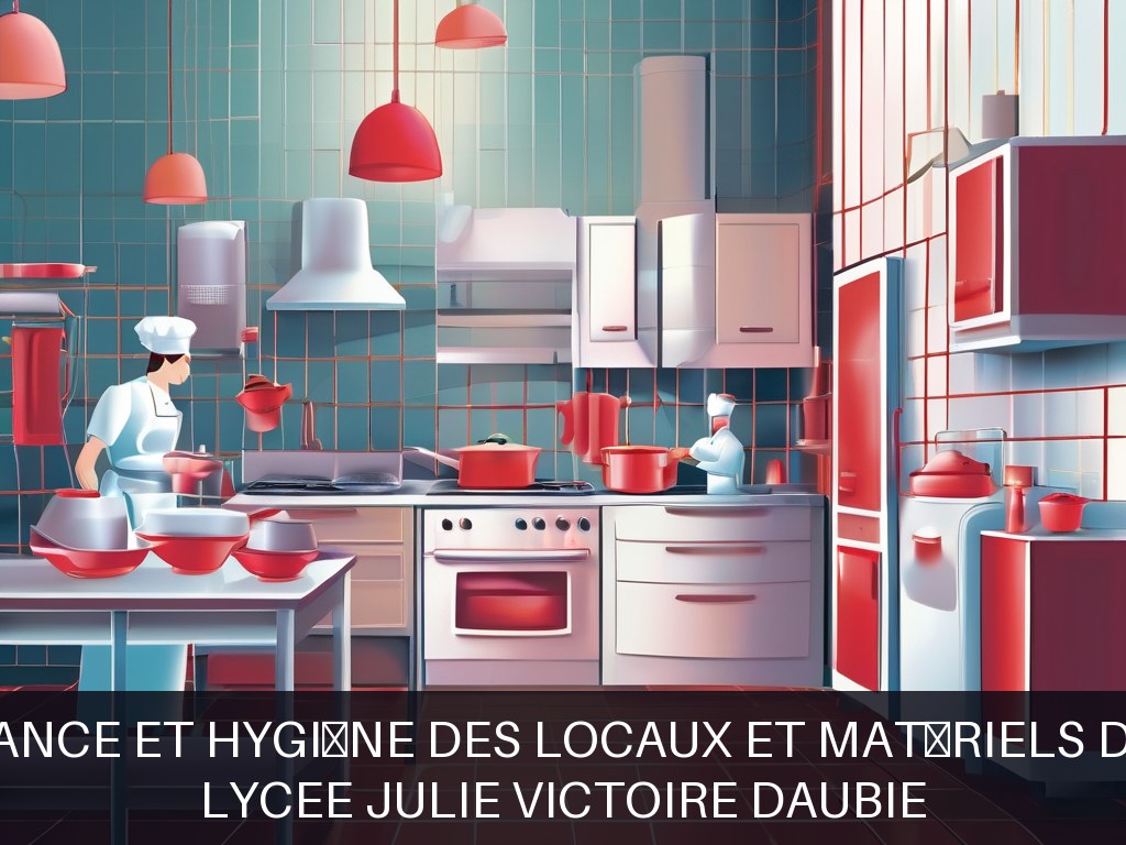 Illustration pour LYCEE JULIE VICTOIRE DAUBIE: Maintenance et hygiène des locaux et matériels de cuisine