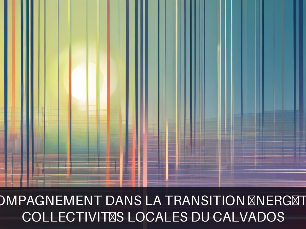 Illustration pour Collectivités locales du Calvados: Accompagnement dans la transition énergétique