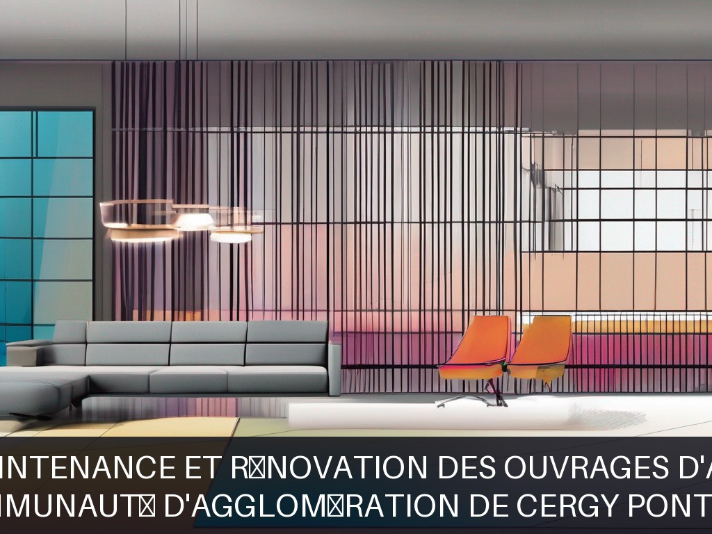 Illustration pour Communauté d'Agglomération de Cergy Pontoise: Maintenance et rénovation des ouvrages d'art