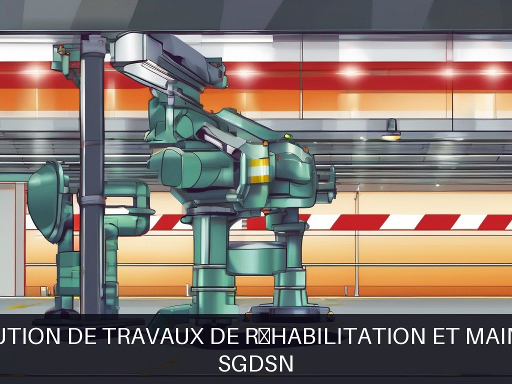Illustration pour SGDSN: Pilotage et exécution de travaux de réhabilitation et maintenance lourde