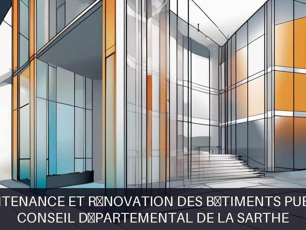 Illustration pour Conseil Départemental de la Sarthe: Maintenance et rénovation des bâtiments publics